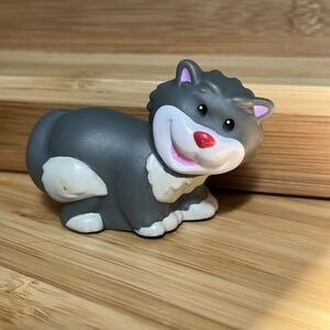 Fisher Price Little People Cinderella's Gray Cat Lucifer Mattel Disney HTF